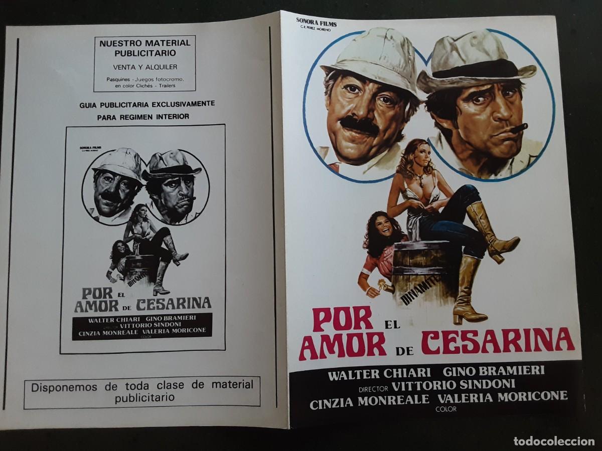 Cine: POR EL AMOR DE CESARINA, WALTER CHIARI, GINO BRAMIERI, CINZIA MONREALE.