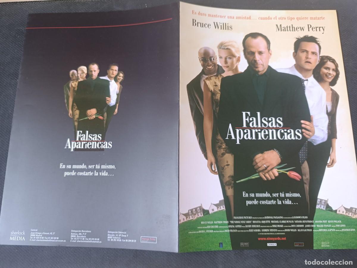 Cine: FALSAS APARIENCIAS (GUIA ORIGINAL CINE TRIPTICA) BRUCE WILLIS (PEDIDO MINIMO 5 EUROS)
