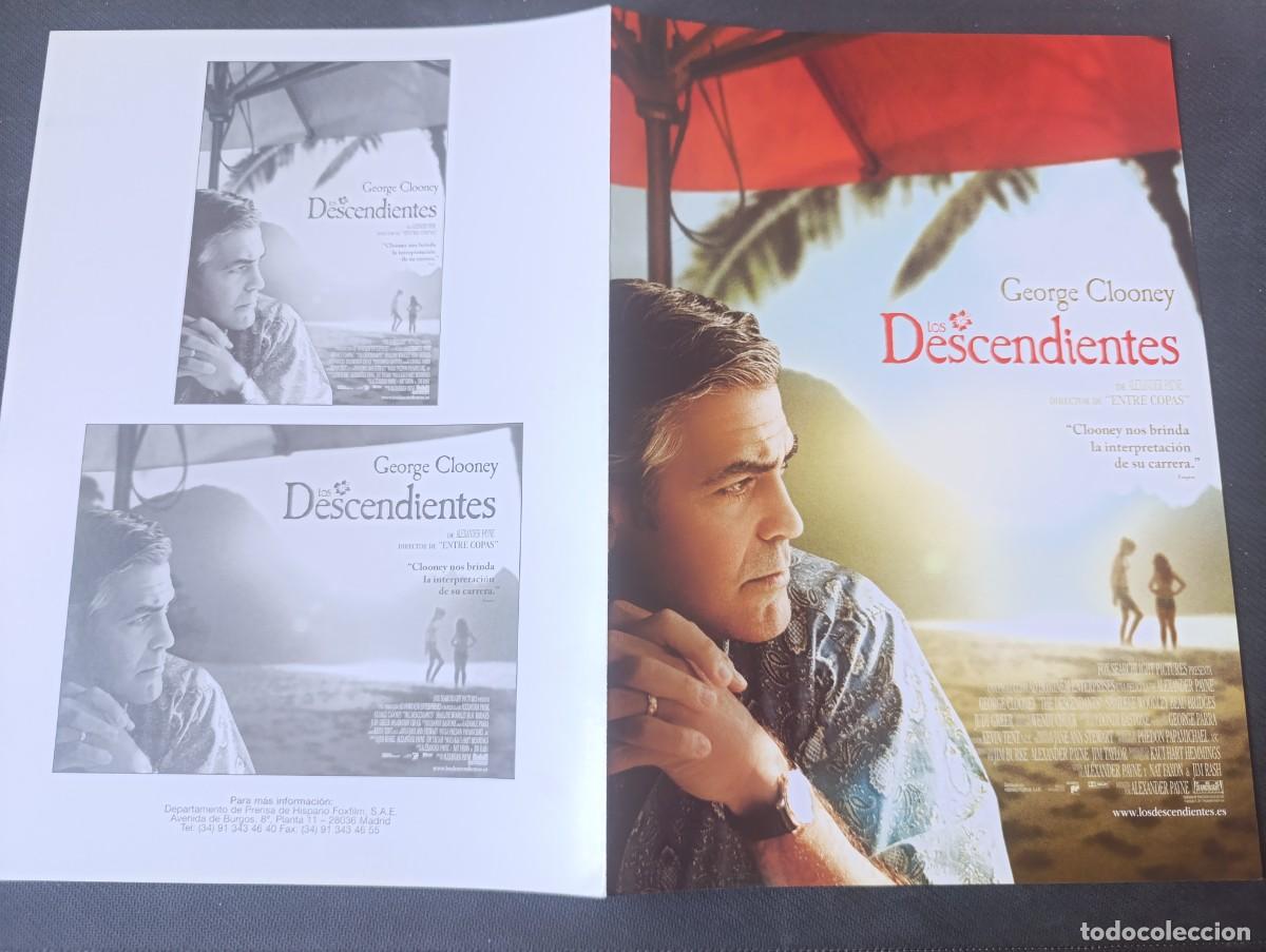 Cine: LOS DESCENDIENTES (GUIA ORIGINAL CINE DOBLE) GEORGE CLOONEY (PEDIDO MINIMO 5 EUROS)