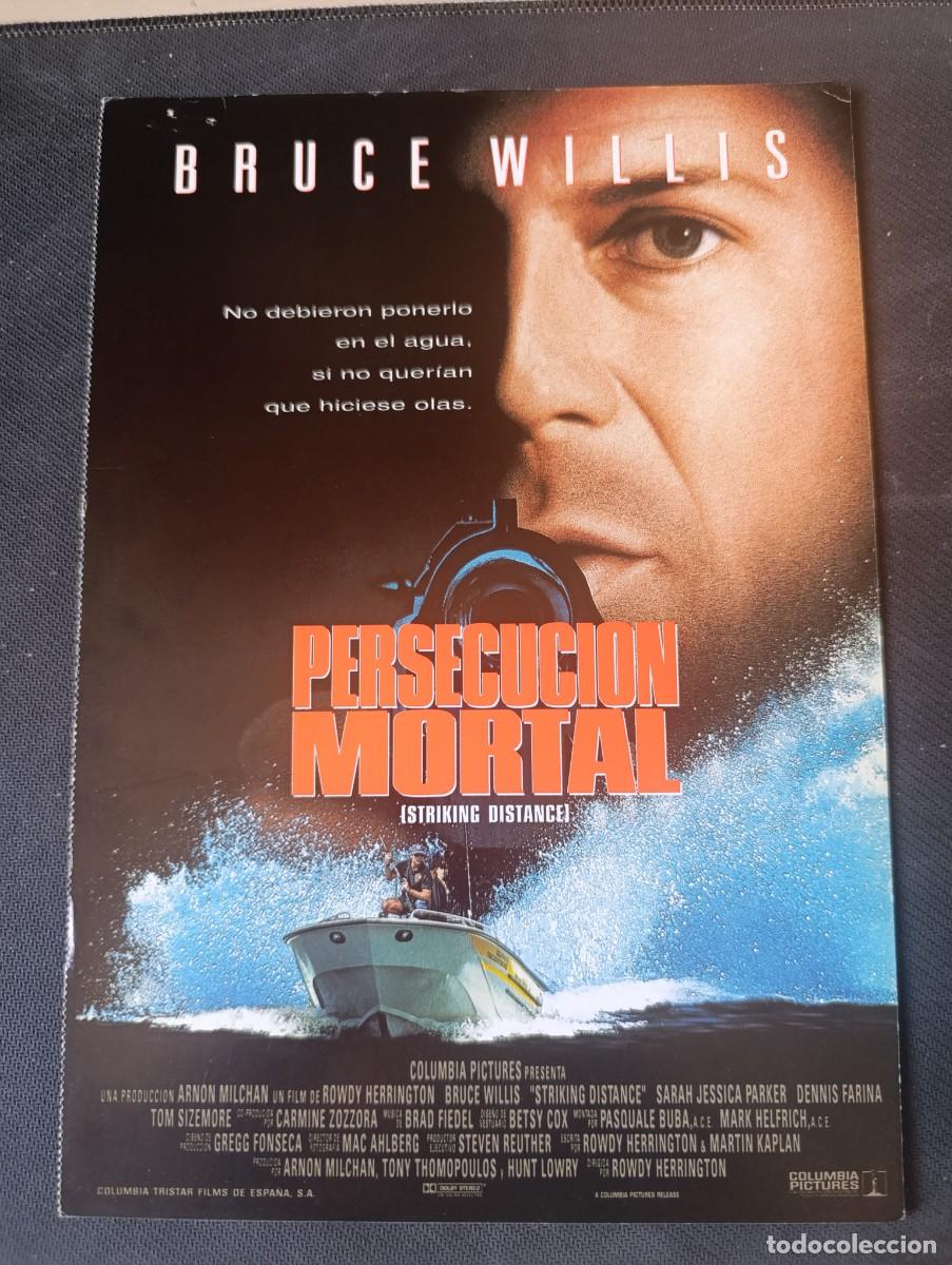 Cine: PERSECUCION MORTAL (GUIA ORIGINAL CINE SIMPLE) BRUCE WILLIS (PEDIDO MINIMO 5 EUROS)