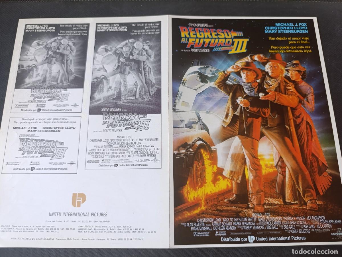 Cine: REGRESO AL FUTURO III (GUIA ORIGINAL CINE DOBLE)(PEDIDO MINIMO 5 EUROS)