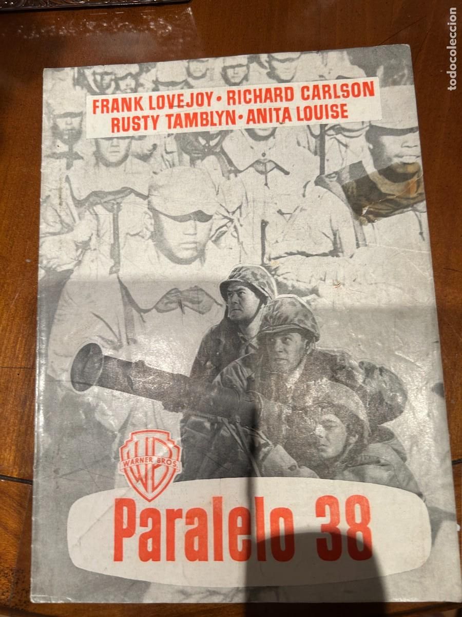 Cine: paralelo 38 guia publicitaria nueva 8 hojas dobles