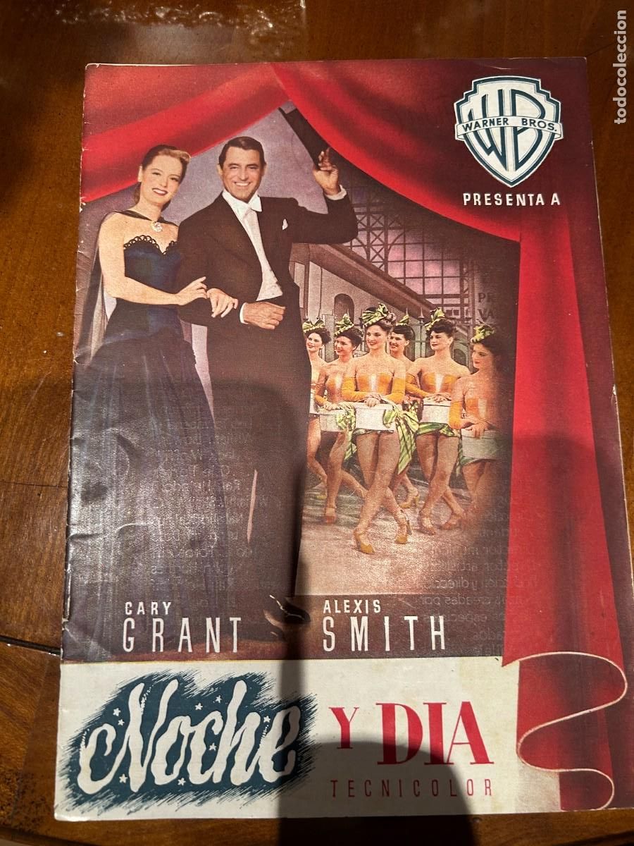 Cine: noche y dia guia publicitaria nueva 10 hojas dobles cary grant