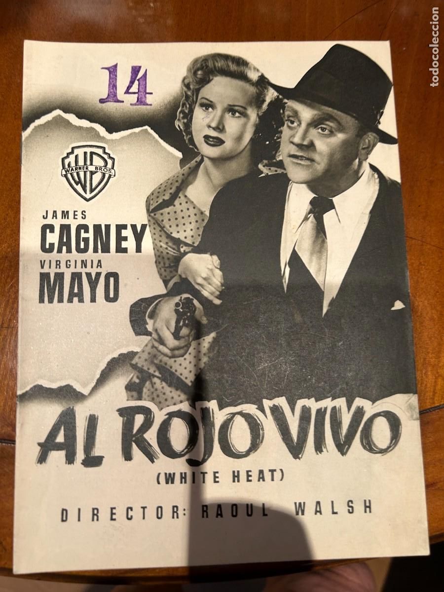 Cine: al rojo vivo guia publicitaria nueva 8 hojas dobles virginia mayo y cagney
