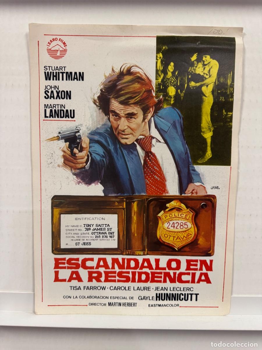Cine: Escandalo en la residencia, Stuart Whitman, John Saxon, GUIA CINE SIMPLE