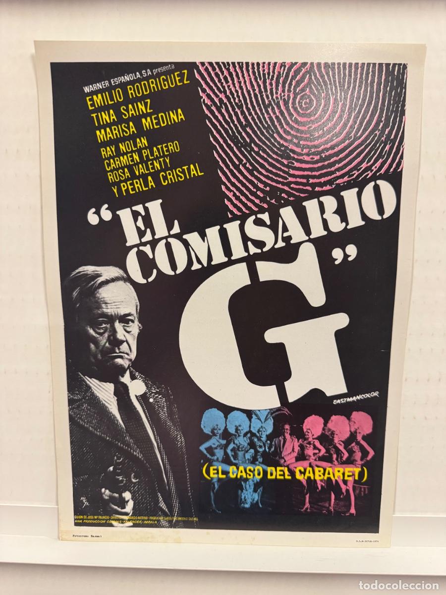 Cine: El comisario G, Emilio Rodriguez, Tina Sainz, GUIA CINE SIMPLE