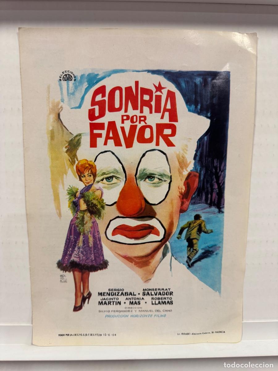 Cine: Sonria por favor, Sergio Mendizabal, Monserrat Salvador, GUIA CINE SIMPLE