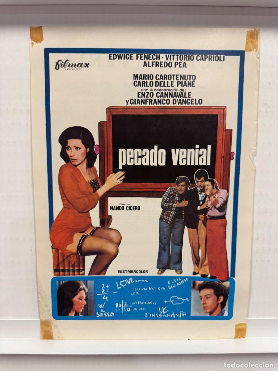 Cine: Pecado venial, Edwige Fenech, Vittorio Caprioli, GUIA CINE SIMPLE