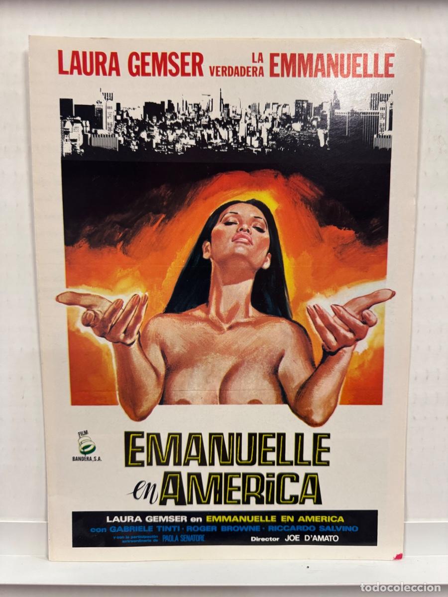 Cine: Emmanuelle en America, Laura Gemser, Gabriele Tinti, GUIA CINE DOBLE