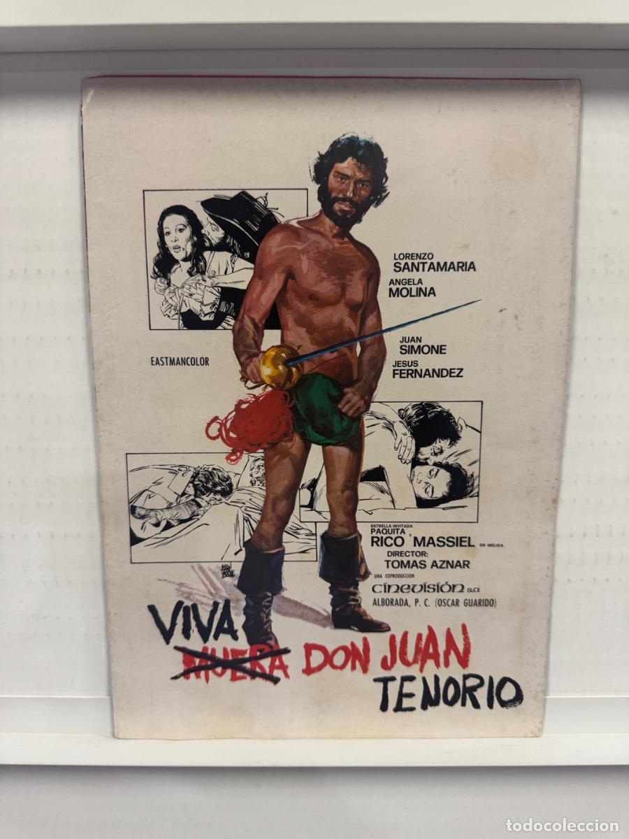 Cine: Viva don Juan Tenorio, Lorenzo Santa Maria, Angela Molina, GUIA CINE DOBLE