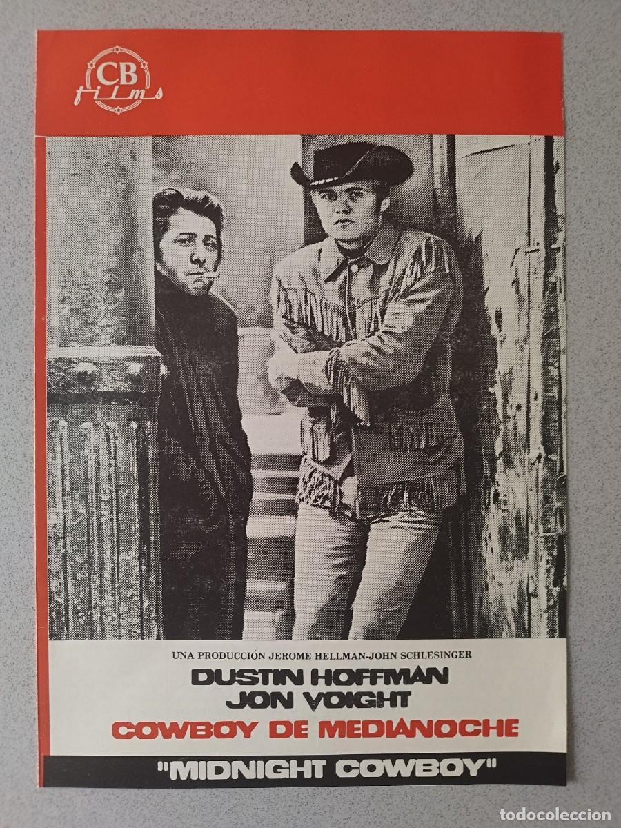 Cine: Cowboy de medianoche (1969) Gu&iacute;a de prensa y d&iacute;ptico de cine original - Dustin Hoffman / Jon Voight
