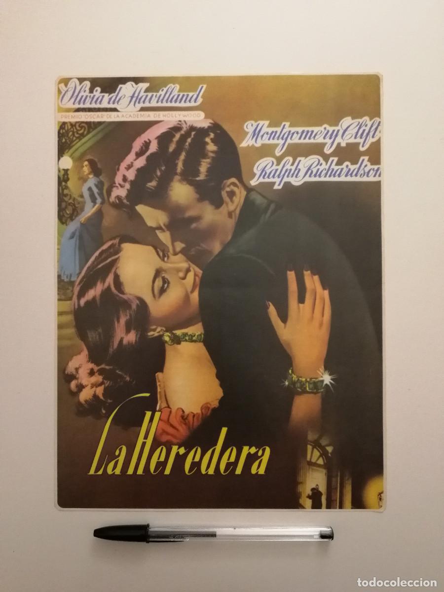 Cine: ANTIGUA FICHA COLECCIONABLE -A4- LA HEREDERA -Olivia de Havilland - MONTGOMERY CLIFT - William Wyler