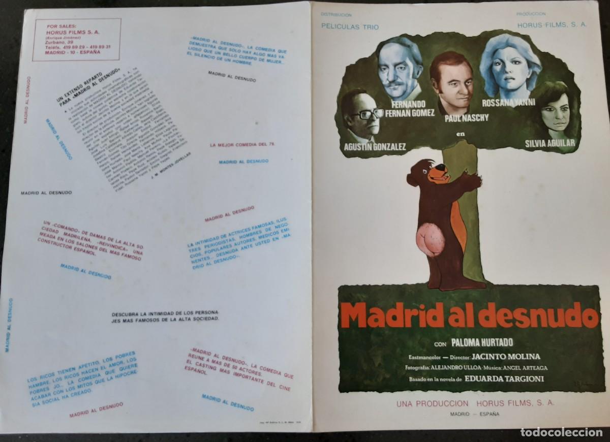 Cine: MADRID AL DESNUDO, FERNANDO FERNAN G&Oacute;MEZ, PAUL NASCHY, ROSSANA YANNI.