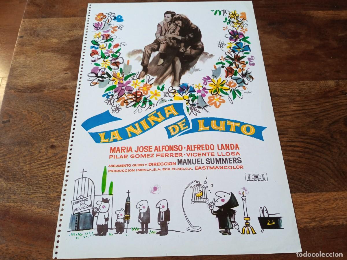 Cine: La ni&ntilde;a de luto - Mar&iacute;a Jos&eacute; Alfonso, Alfredo Landa, Manuel Summers - Guia original Mundial 1964