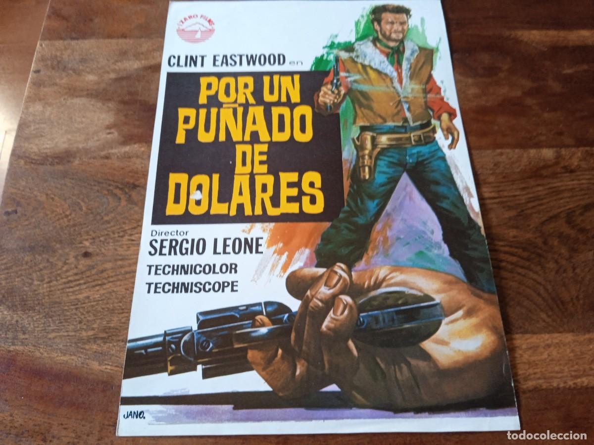 Cine: Por un pu&ntilde;ado de dolares - Clint Eastwood,Marianne Kock,Sergio Leone - Guia original Izaro 1979 Jano