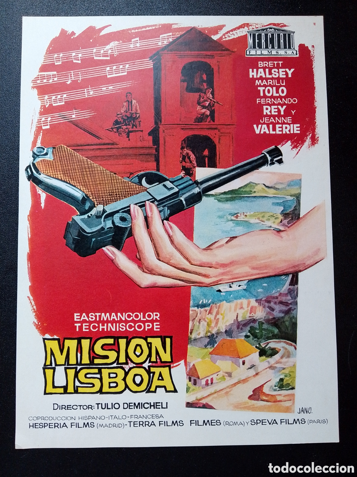 Cine: MISION LISBOA BRETT HALSEY MARILU TOLO - GUIA DE CINE ORIGINAL CA88