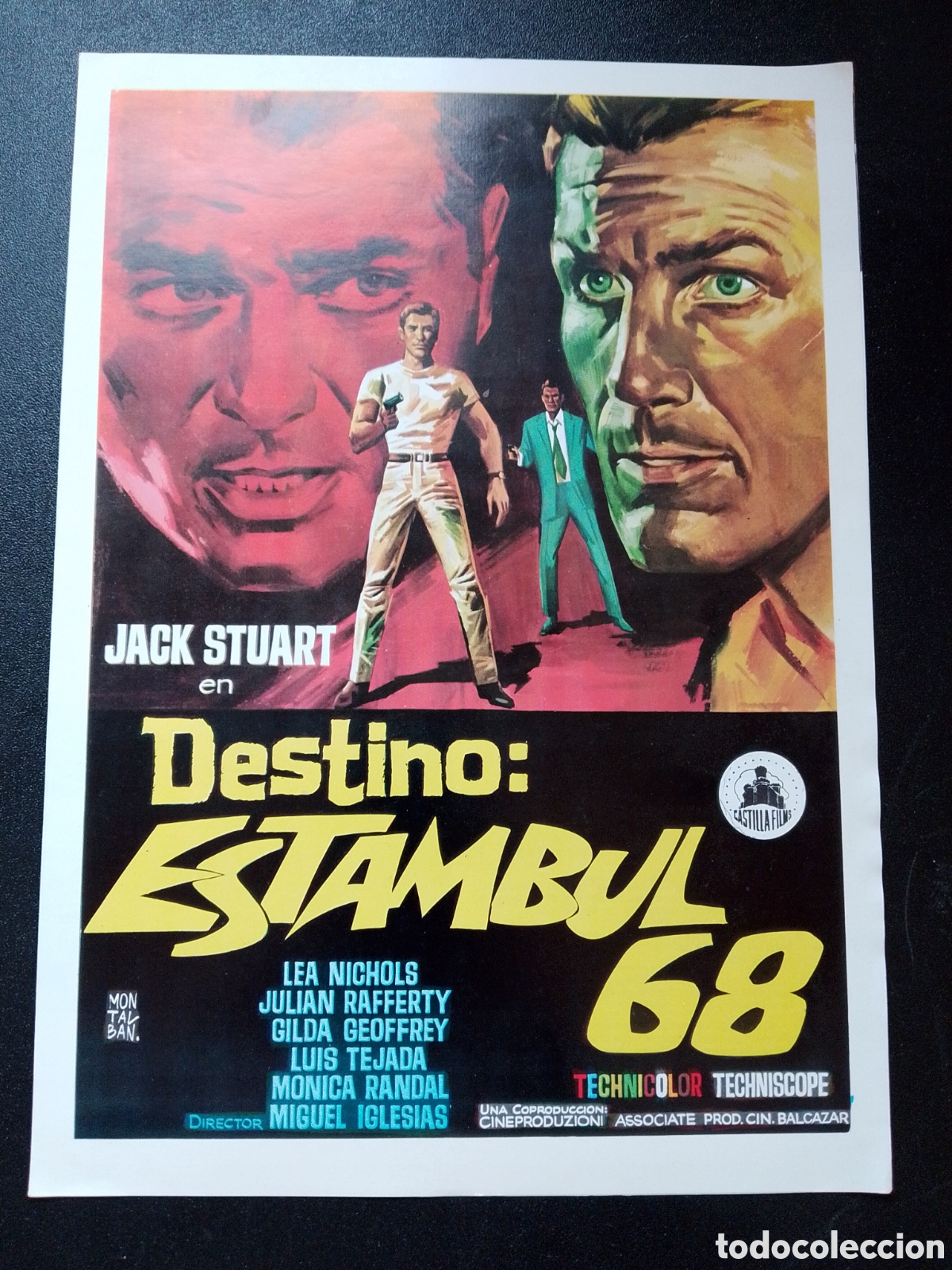 Cine: DESTINO: ESTAMBUL 68 JACK STUART LEA NICHOLS JULIAN RAFFERTY GILDA - GUIA DE CINE ORIGINAL CA88