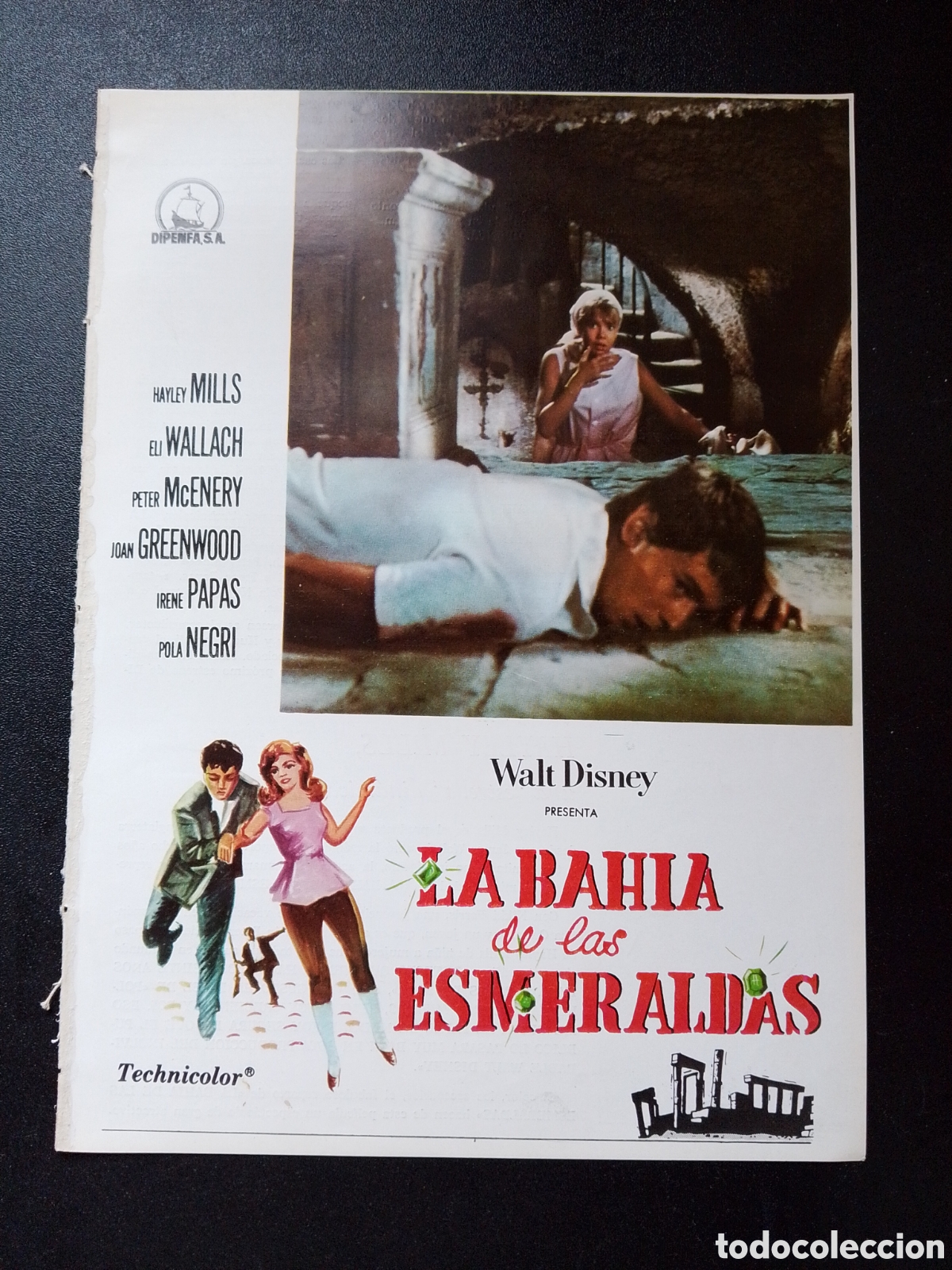 Cine: LA BAHIA DE LAS ESMERALDAS HAYLEY MILLS ELI WALLACH WALT DISNEY - GUIA DE CINE ORIGINAL CA88
