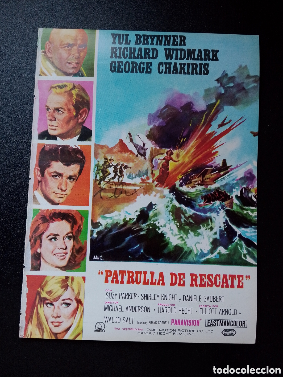 Cine: PATRULLA DE RESCATE RICHARD WIDMARK YUL BRYNNER - GUIA DE CINE ORIGINAL CA88