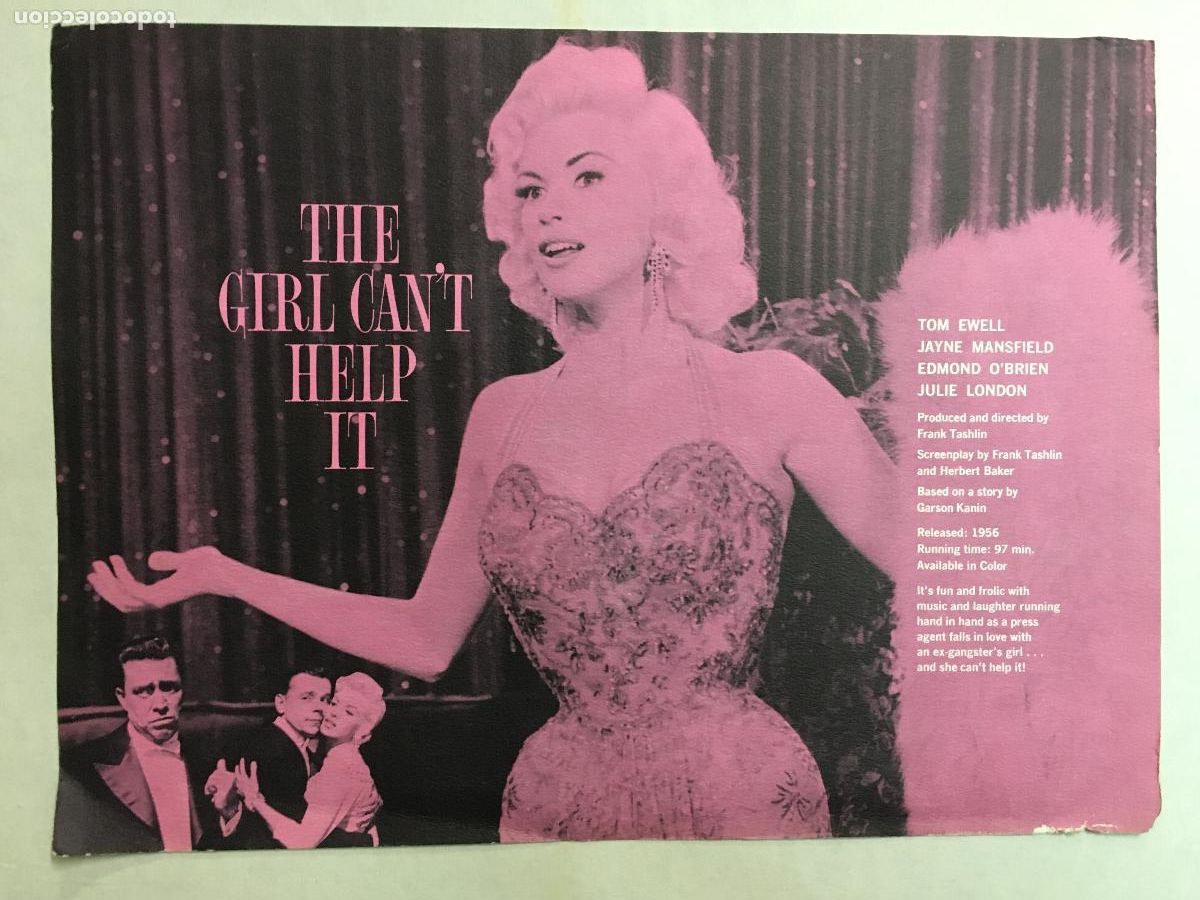 Cinema: G10316 THE GIRL CAN'T HELP IT JAYNE MANSFIELD GUIA ORIGINAL AMERICANA