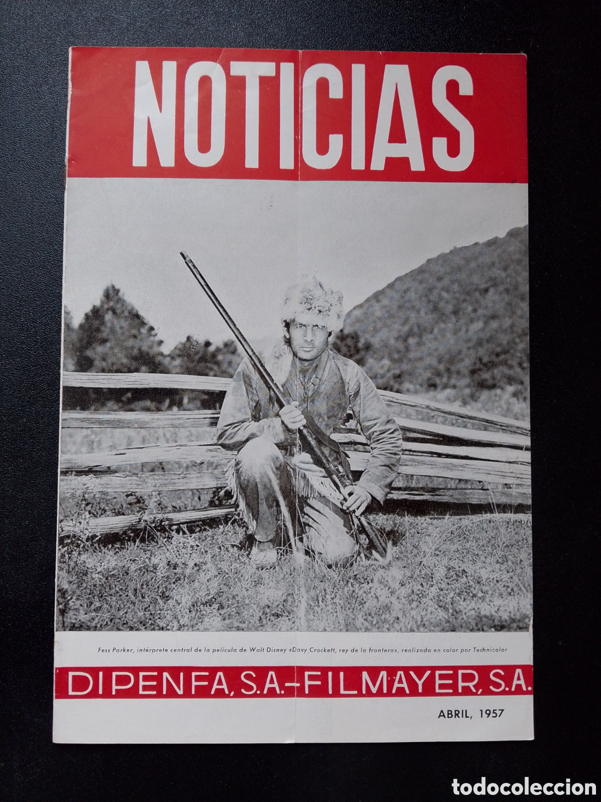 Cinema: NOTICIAS CINE DIPENFA ABRIL 1957 DAVY CROCKETT RV 1751