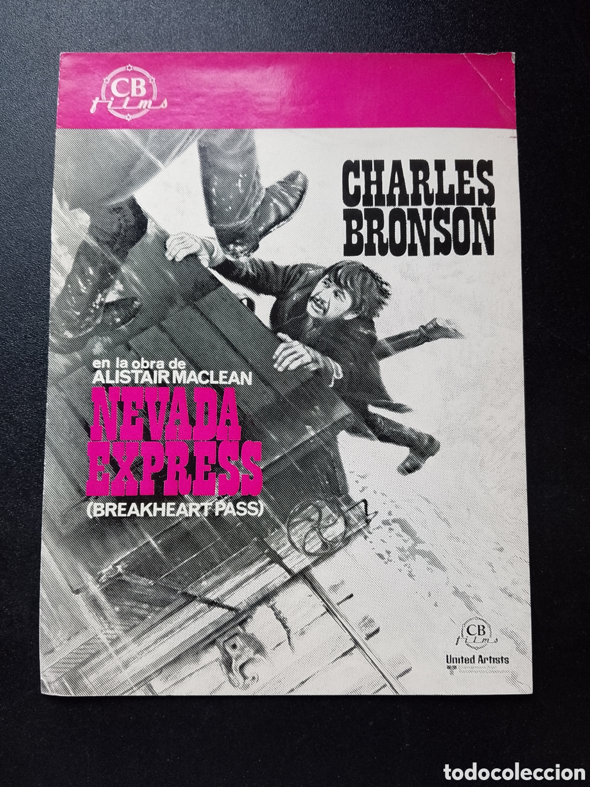 Cinema: Nevada Express Charles Bronson Ben Johnson GUIA CINE ORIGINAL CA89