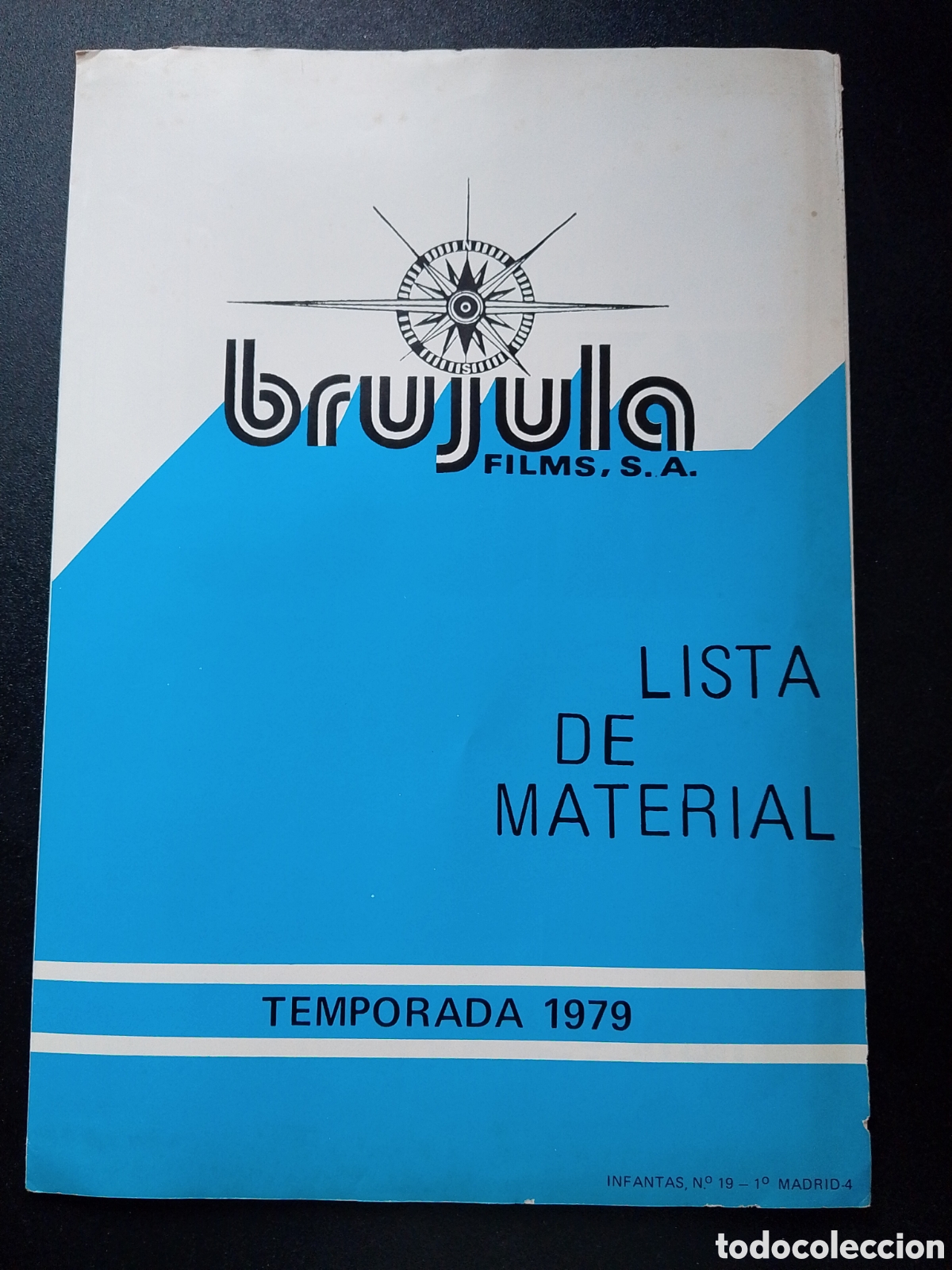 Cinema: LISTA MATERIAL 1979 BRUJULA FIMS S.A GUIA CINE ORIGINAL J51