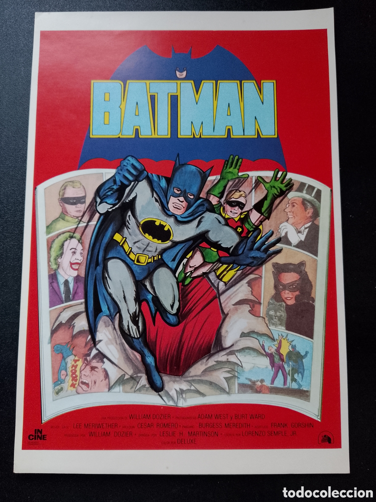 Cinema: Batman Adam West Burt Ward Lee Meriwether Cesar Romero GUIA CINE ORIGINAL CA90