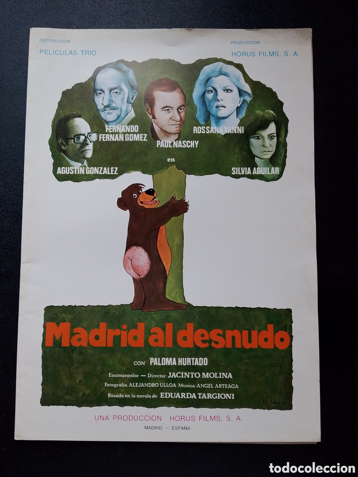 Cinema: MADRID AL DESNUDO FERNANDO FERNAN G&Oacute;MEZ PAUL NASCHY GUIA CINE ORIGINAL CA90