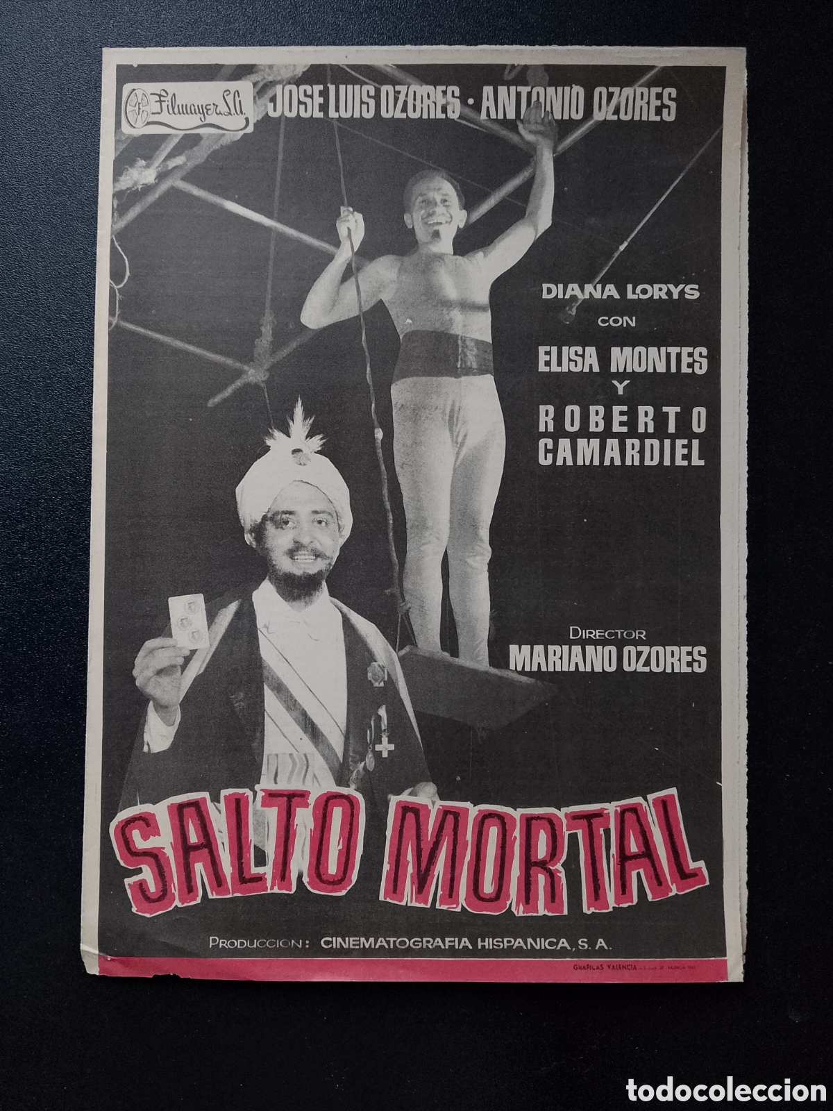 Cinema: SALRO MORTAL JOSE LUIS OZORES ANTONIO OZORES GUIA CINE ORIGINAL CA88