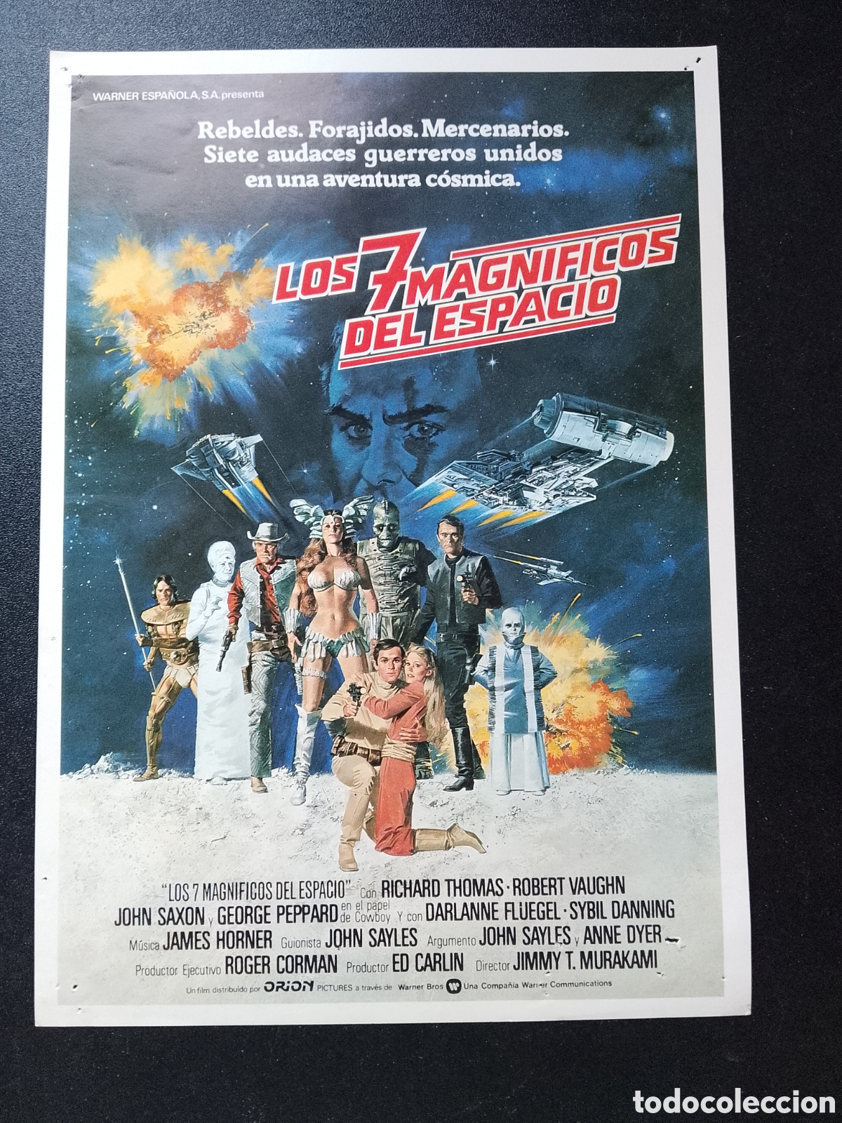 Cinema: LOS 7 MAGNIFICOS DEL ESPACIO DARLANNE FLUEGEL GUIA CINE ORIGINAL CA88