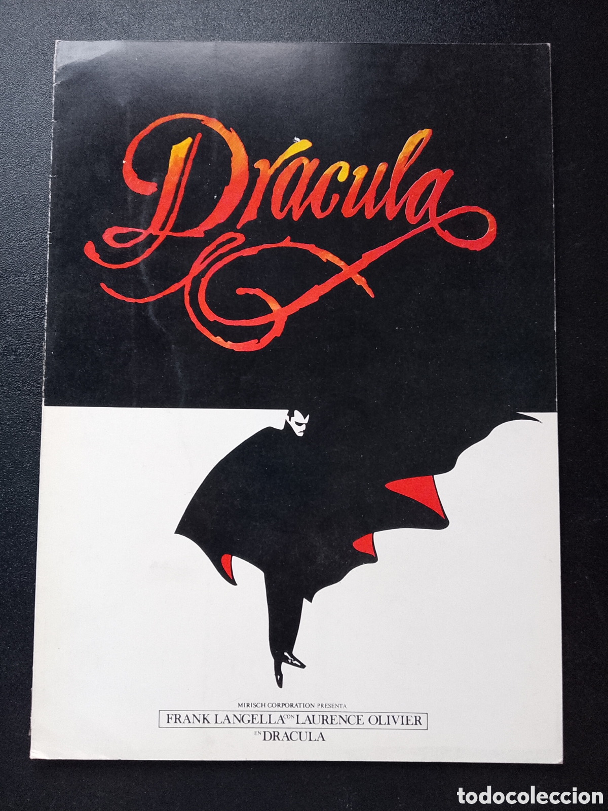 Cinema: DRACULA FRANK LANGELLA LAURENCE OLIVIER DONALD PLEASENCE KATE NELLIGAN GUIA CINE ORIGINAL CA90