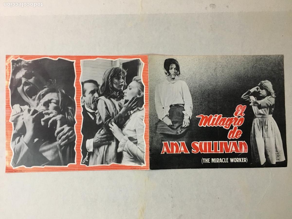 Cine: G10318 EL MILAGRO DE ANA SULLIVAN ANNE BANCROFT PATTY DUKE ARTHUR PENN GUIA ORIGINAL CB ESTRENO