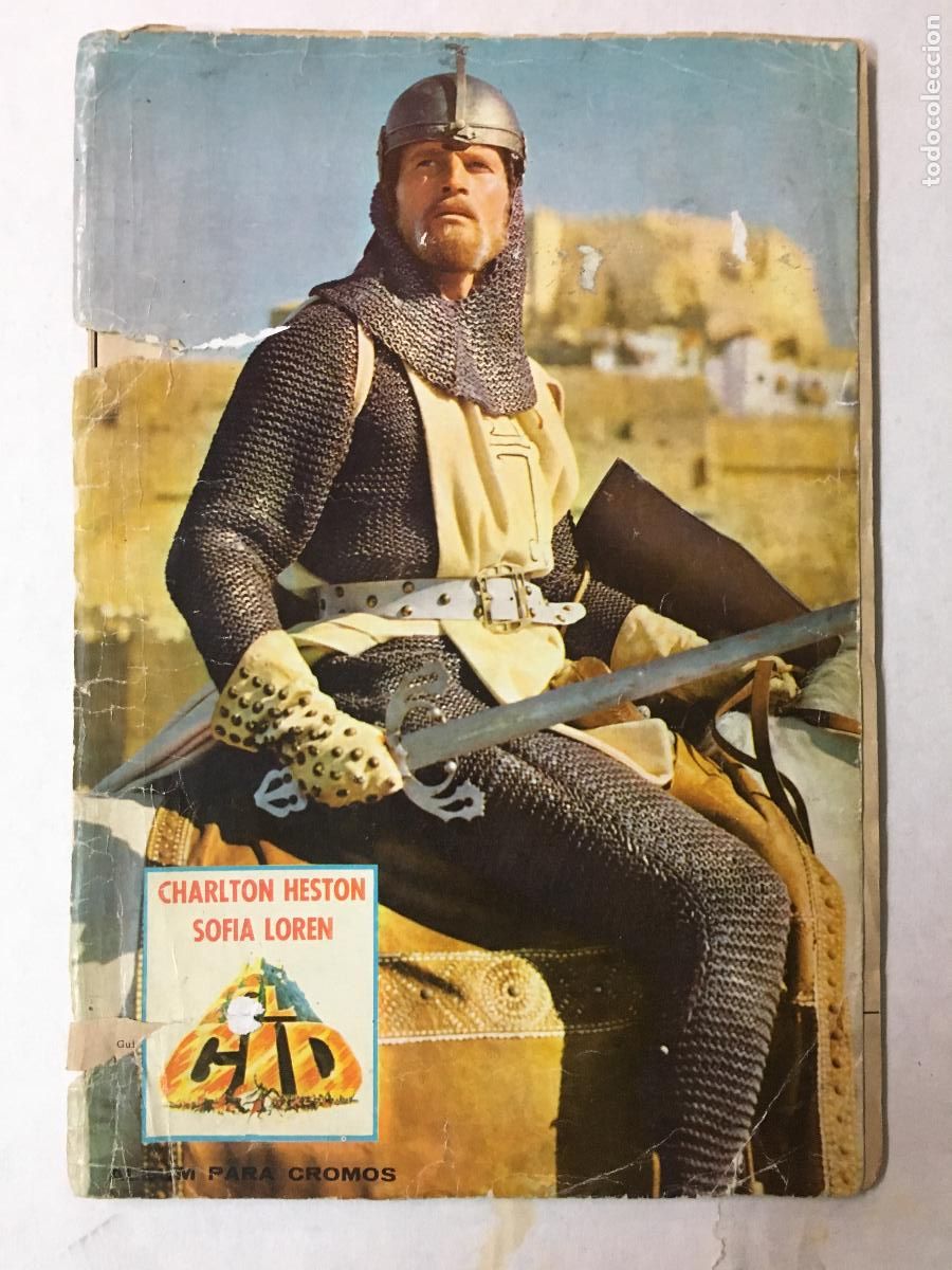 Cinema: G10321 EL CID CHARLTON HESTON SOFIA LOREN BRONSTON ALBUM ORIGINAL PELICULA CROMOS COMPLETO FHER