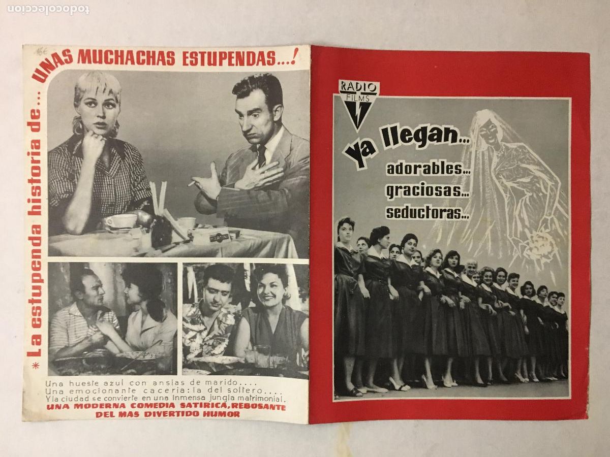 Cinema: G10343 LAS MUCHACHAS DE AZUL FERNAN GOMEZ TONY LEBLANC PEDRO LAZAGA GUIA ORIGINAL ESTRENO RADIO