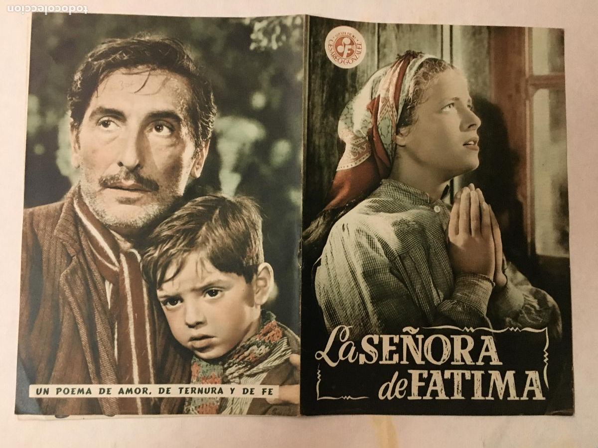 Cinema: G10356 LA SE&Ntilde;ORA DE FATIMA RAFAEL GIL INES ORSINI GUIA ESTRENO ORIGINAL SUEVIA
