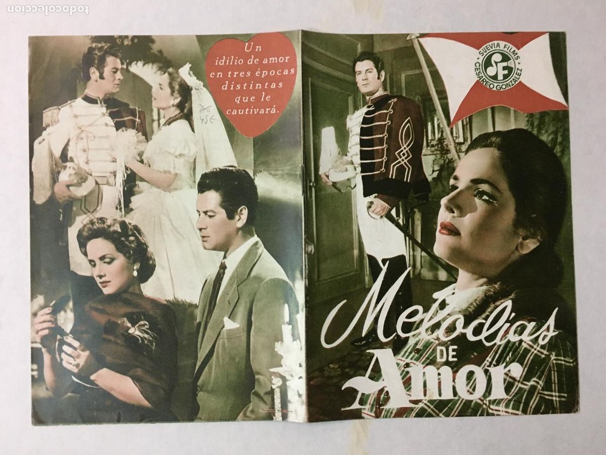 Cinema: G10359 MELODIAS DE AMOR JOSE SUAREZ ROSITA QUINTANA GUIA ESTRENO ORIGINAL SUEVIA