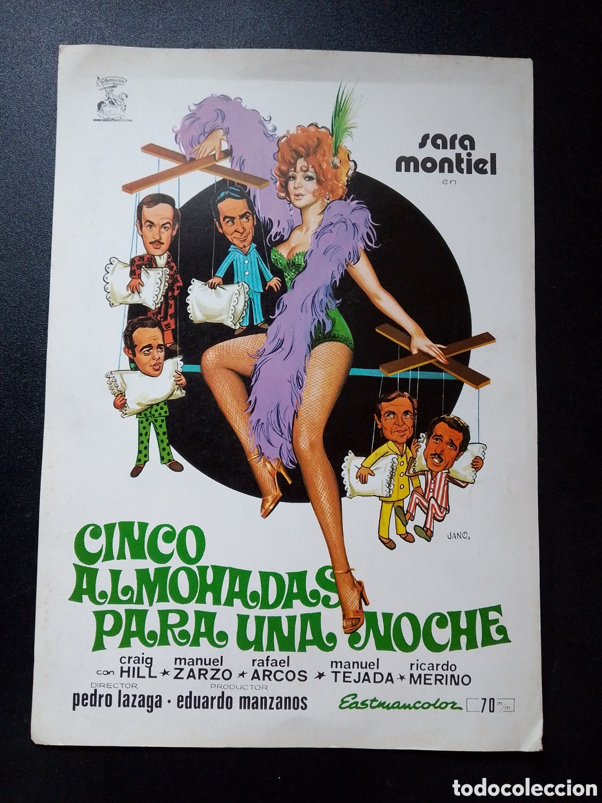 Cinema: CINCO ALMOHADAS PARA UNA NOCHE CON SARA MONTIEL GUIA DE CINE ORIGINAL CA90