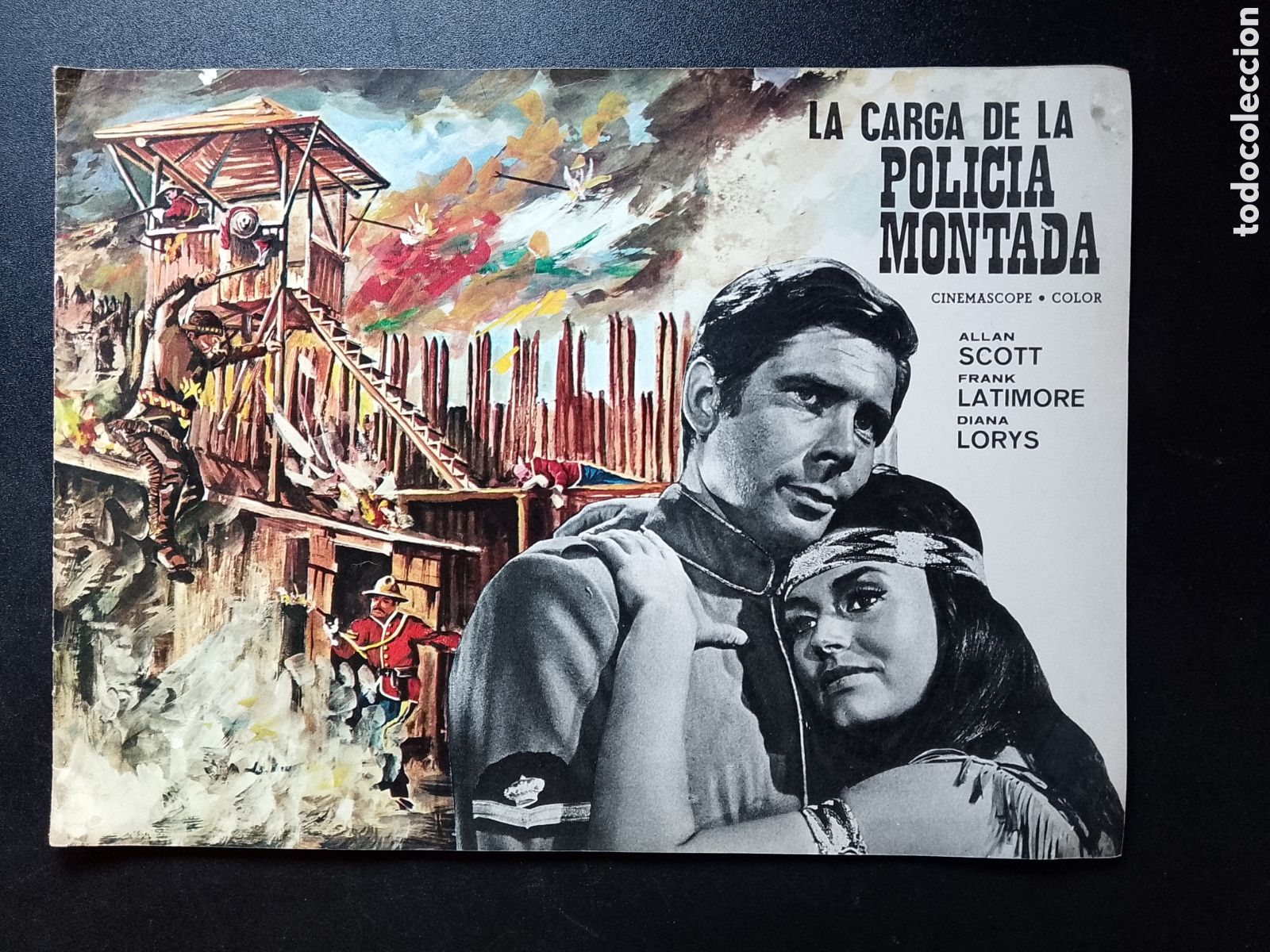 Cinema: LA CARGA DE LA POLICIA MONTADA ALLAN SCOTT FRANK LATIMORE DIANA LORY GUIA LUJO DE CINE ORIGINAL CA90