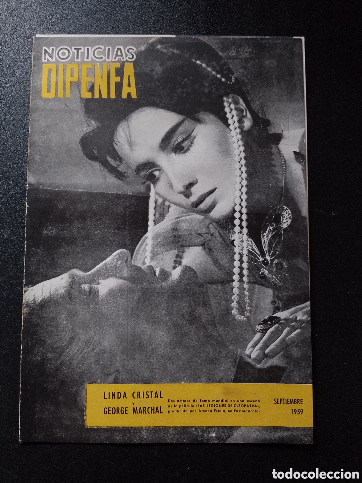 Cine: REVISTA NOTICIAS DIPENFA LINDA CRISTAL Y GEORGE MARCHAL SEPTIEMBRE 1959 GUIA DE CINE ORIGINAL CA91