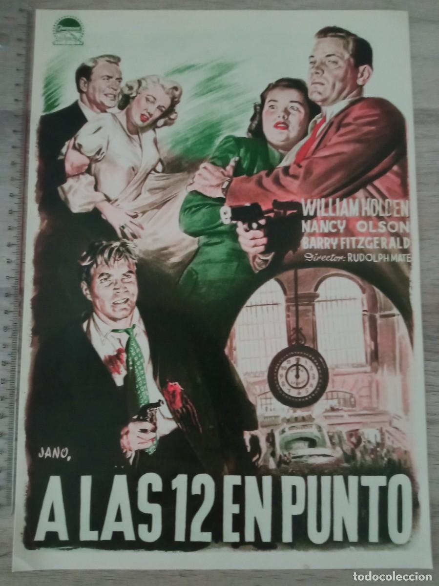 Cine: A LAS DOCE EN PUNTO, WILLIAM HOLDEN, L&Aacute;MINA DE 33,5 X 23,5 CM