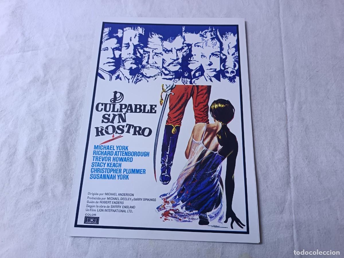 Cine: Cine, Gu&iacute;a de Pel&iacute;cula, antigua o vintage, Culpable sin Rostro