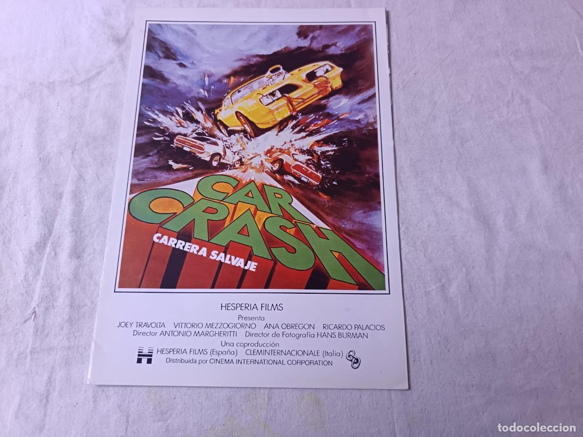 Cinema: Cine, Gu&iacute;a de Pel&iacute;cula, antigua o vintage, Car Crash, Carrera Salvaje
