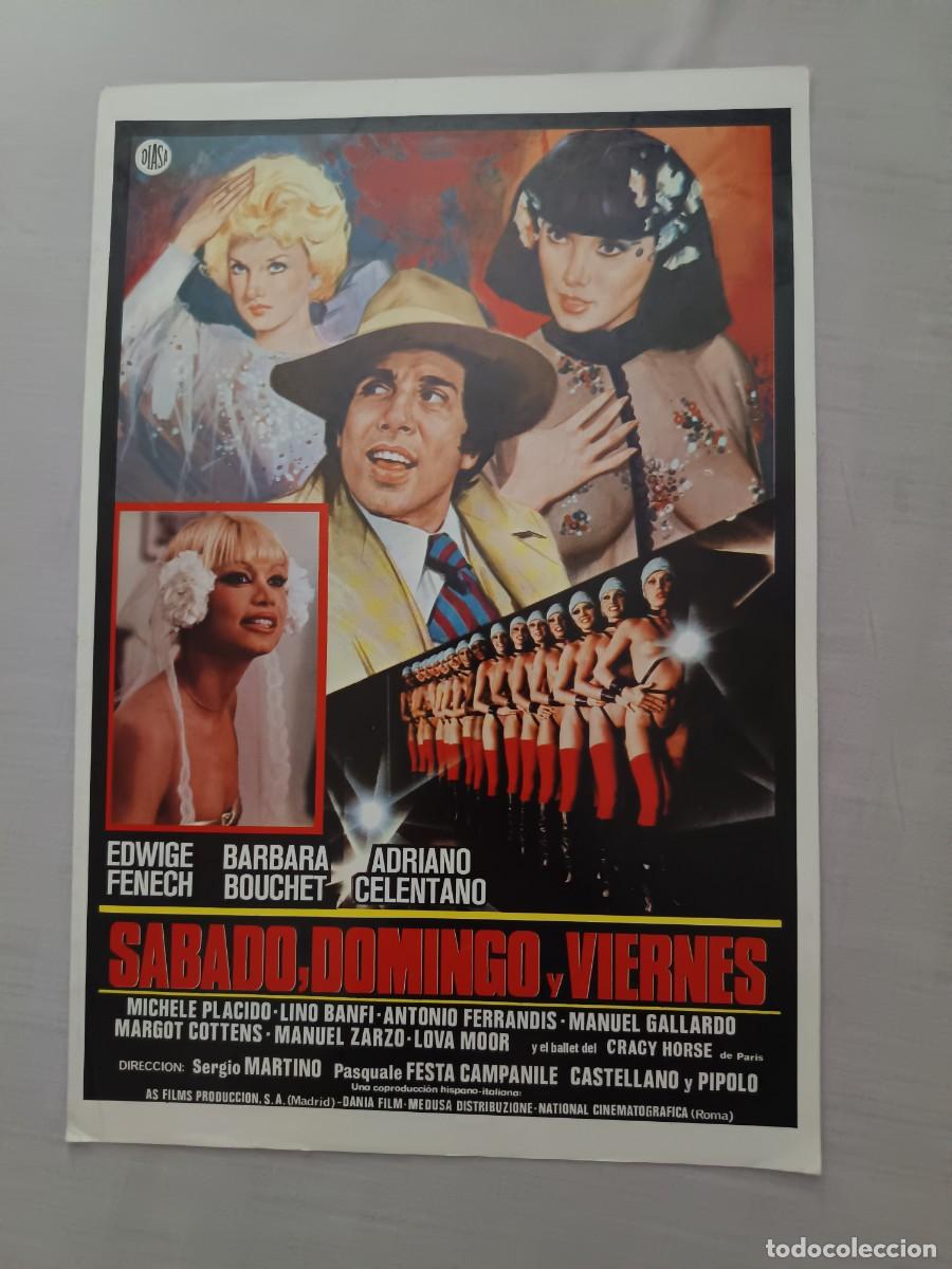 Cinema: GUIA CINE DOBLE SABADO DOMINGO Y VIERNES EDWIGE FENECH ADRIANO CELENTANO