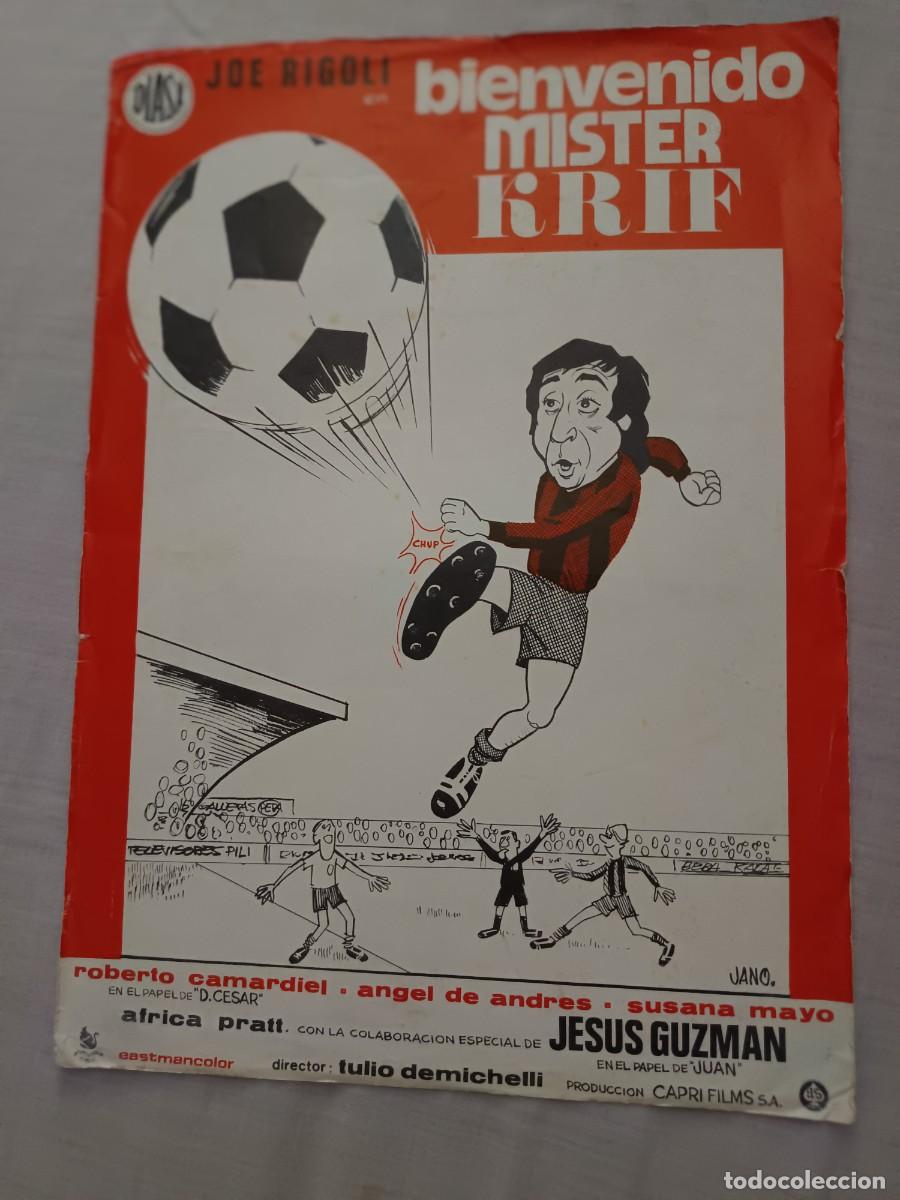 Cine: GUIA CINE DOBLE BIENVENIDO MISTER KRIF JOE RIGOLI