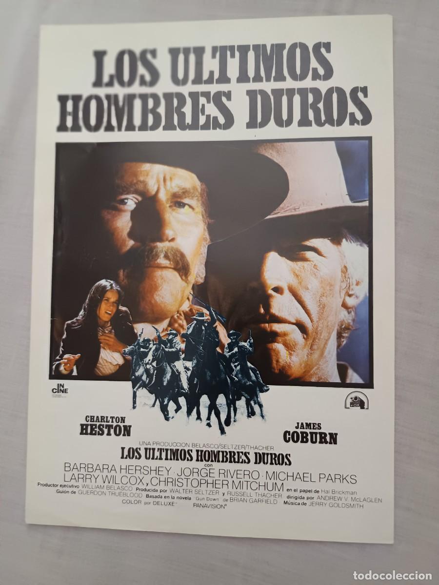 Cinema: GUIA CINE SENCILLA LOS ULTIMOS HOMBRES DUROS CHARLTON HESTON