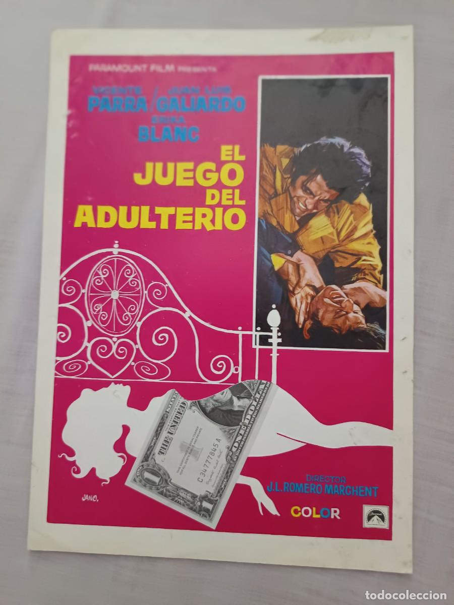 Cinema: GUIA CINE DOBLE EL JUEGO DEL ADULTERIO VICENTE PARRA JUAN LUIS GALIARDO