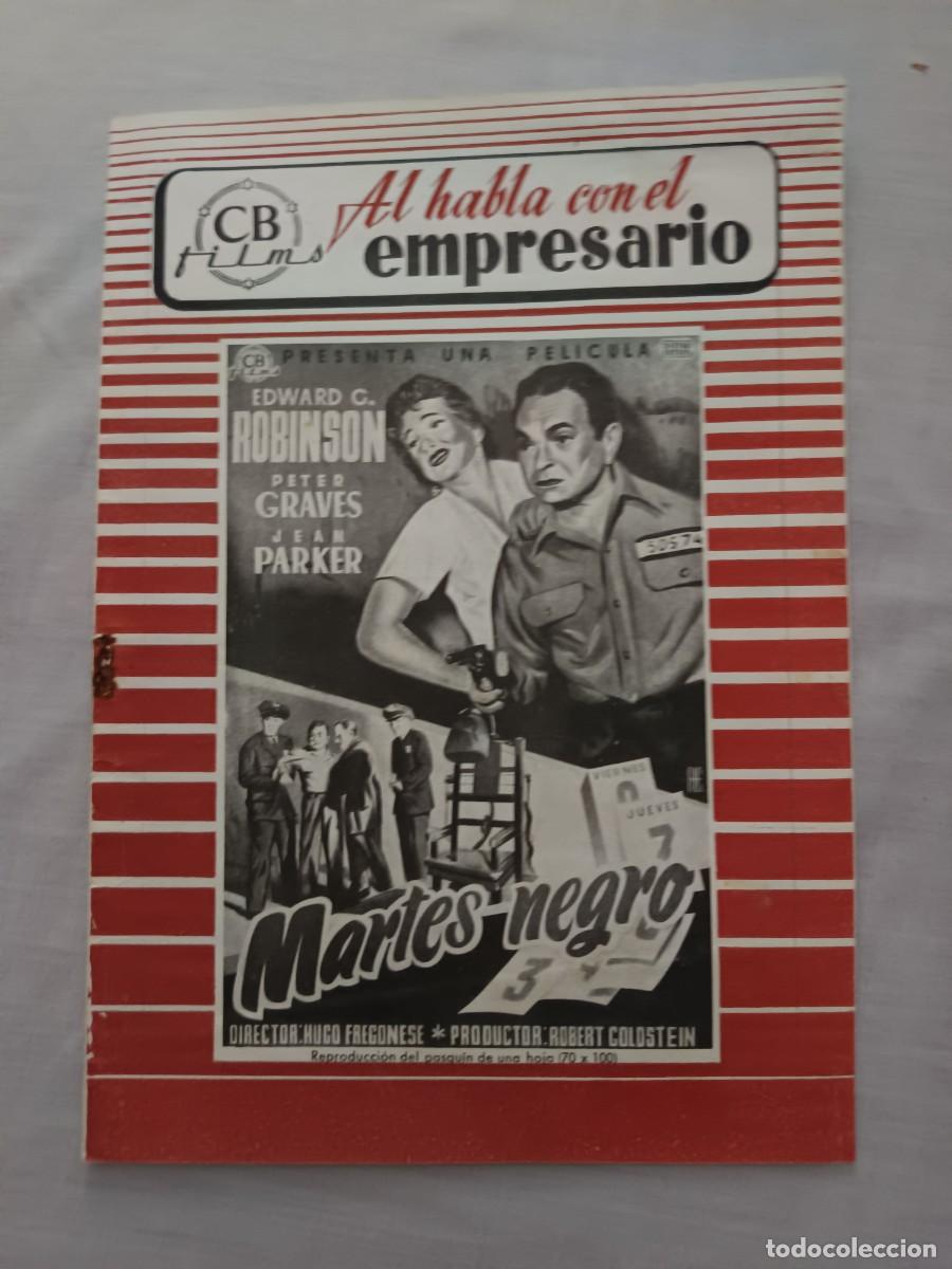 Kino: GUIA CINE 8 PAGINAS MARTES NEGRO EDWARD G.ROBINSON