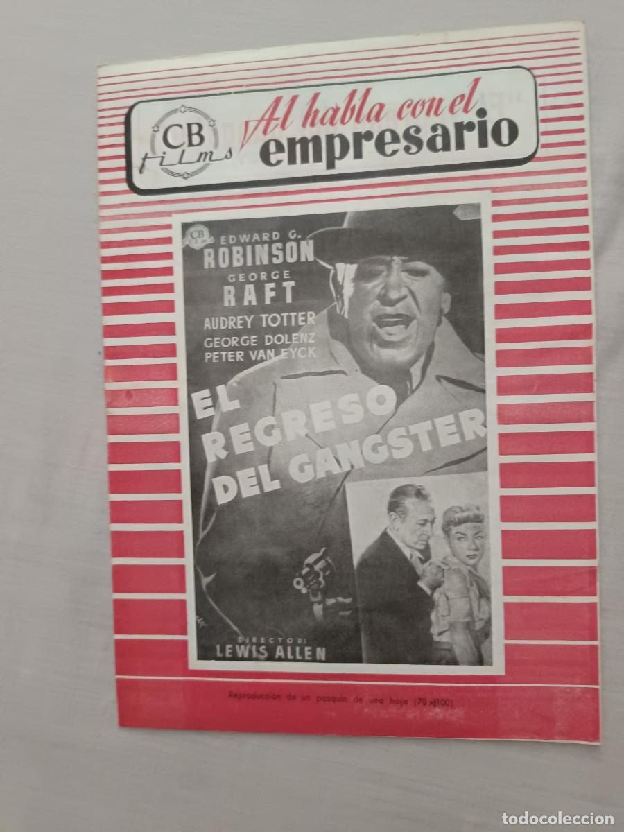 Cinema: GUIA CINE 10 PAGINAS EL REGRESO DEL GANGSTER EDWARD G.ROBINSON