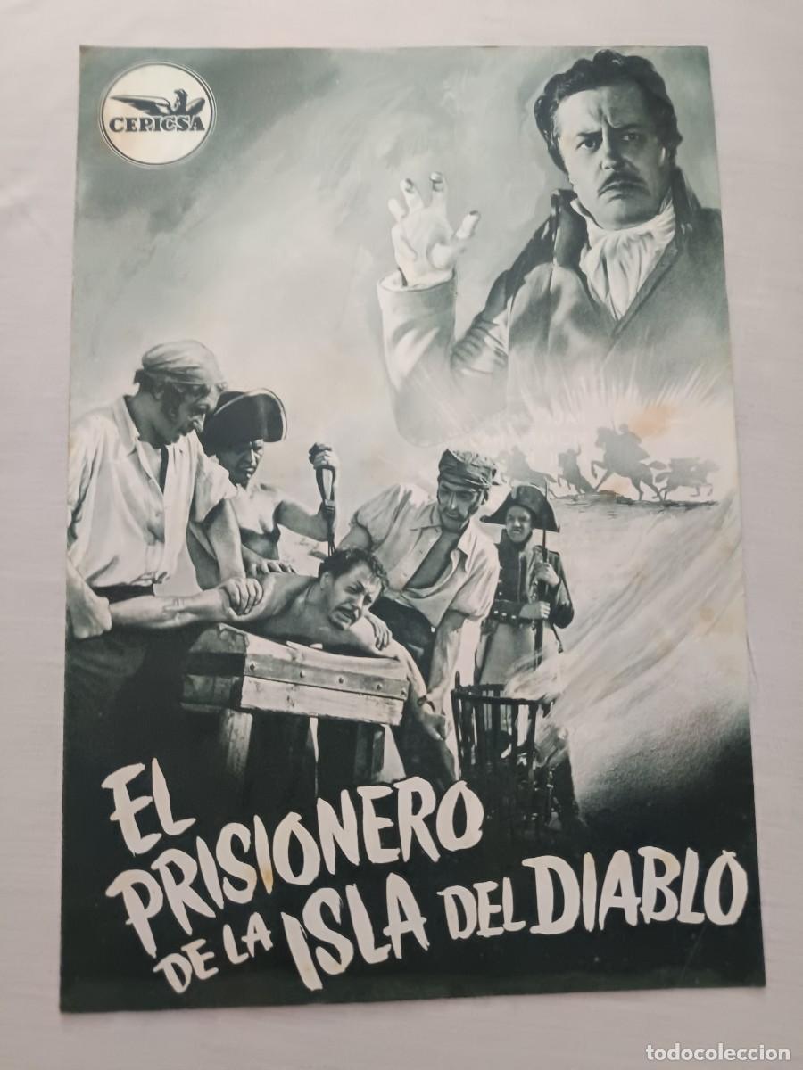 Cinema: GUIA CINE 8 PAGINAS EL PRISIONERO DE LA ISLA DEL DIABLO PAUL DAHLKE